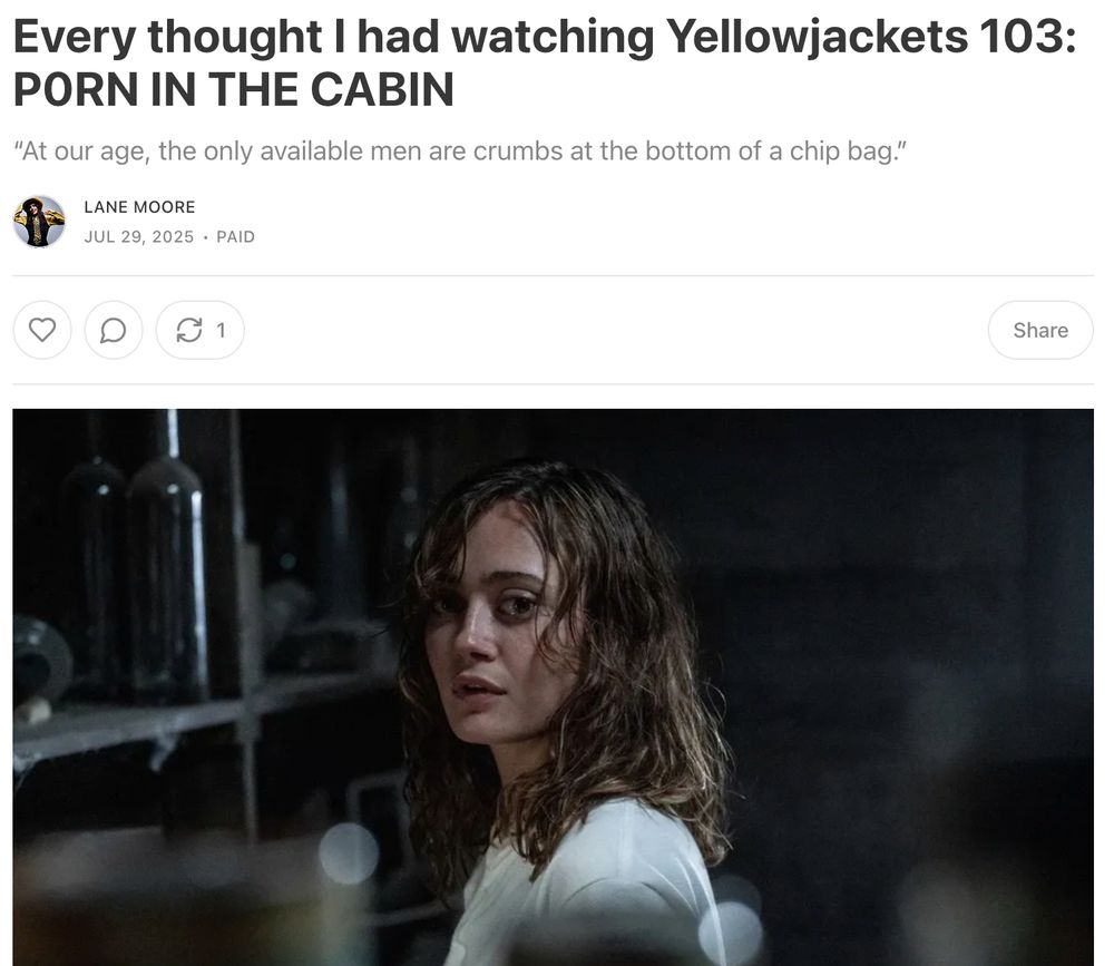 Every thought I had watching Yellowjackets 