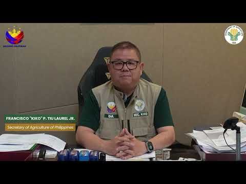 English | The Honourable Francisco Tiu Laurel, Jr. | Agriculture Secretary of the Philippines