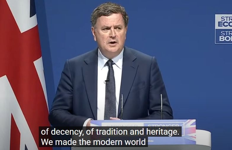 Mel Stride talks about how Britain is built on 'decency, tradition, and heritage' and how it the UK 'made the modern world'. 