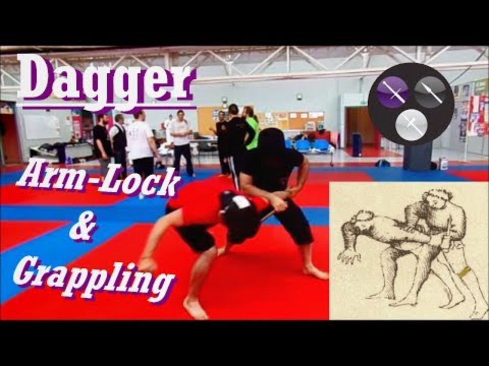 AMHE/ HEMA - Fiore dagger & arm-lock combos (Grappling de dague)