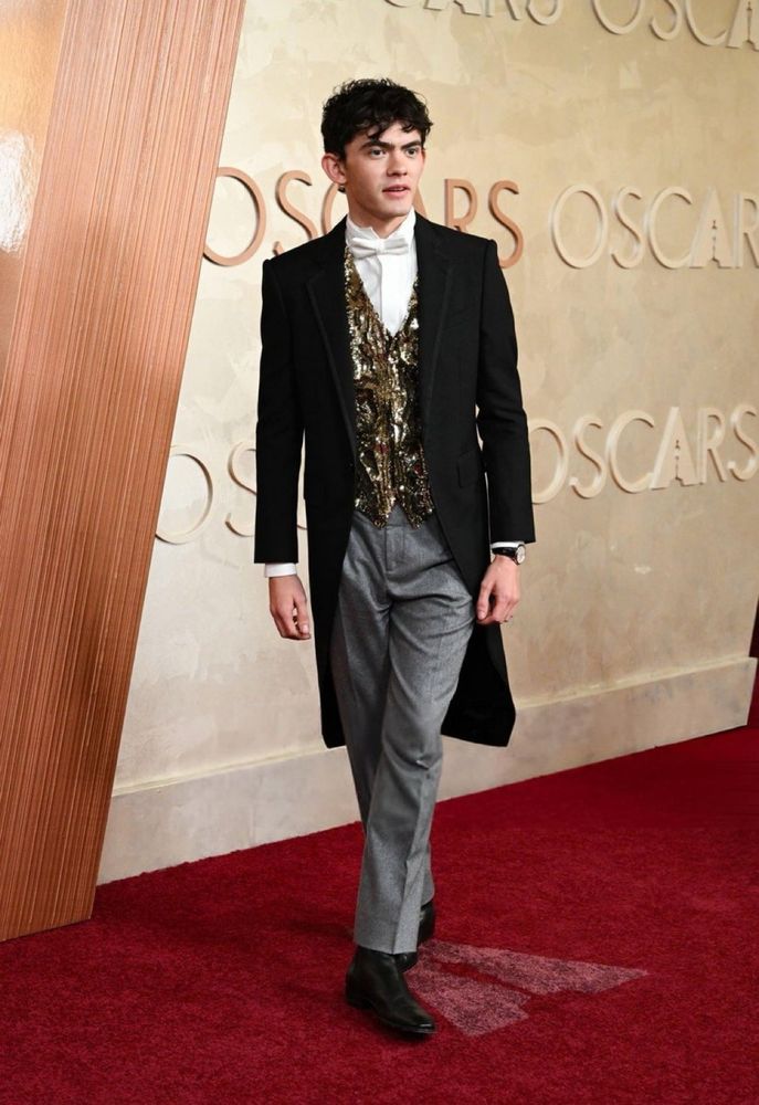 Joe Locke on the Red Carpet for the 2024 Oscars