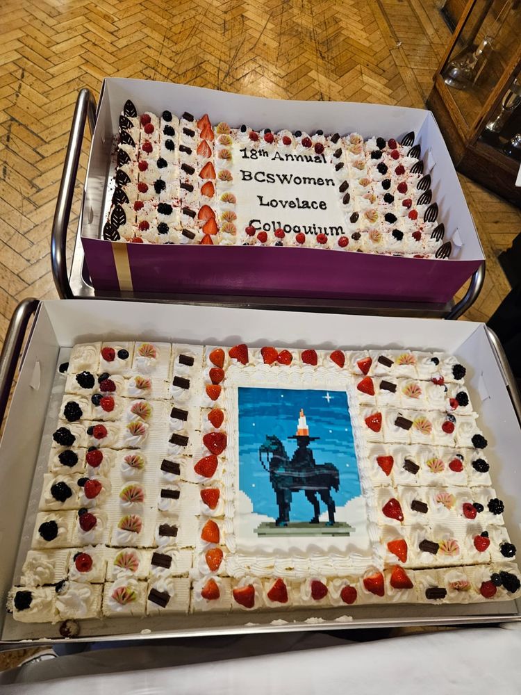 A lot of cake. Imagine cake for 200 people. 