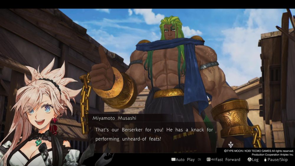 Rogue Berserker giving a thumbs up