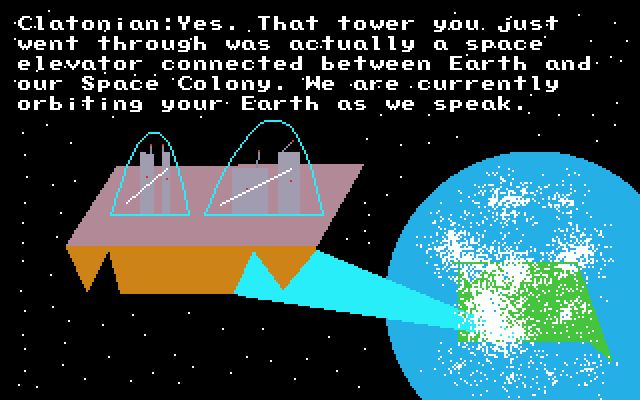 What the Earth looks like from the Space Colony.
