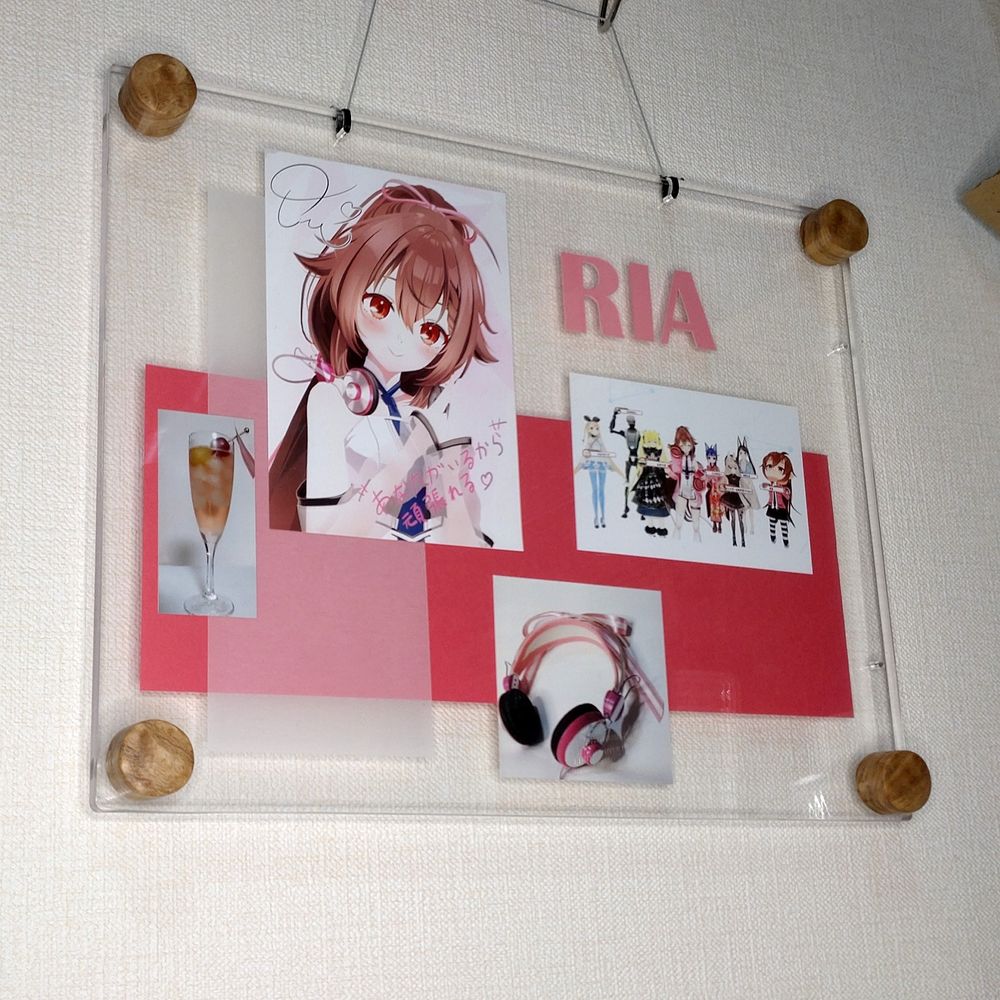 自作のアクリルフォトフレーム