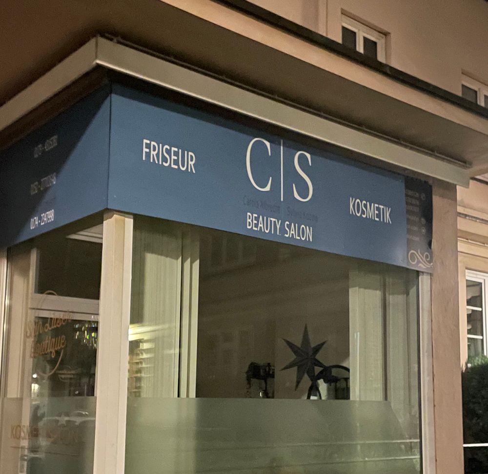 ladengeschäft „C|S beauty salon“, der strich könnte als I gelesen werden