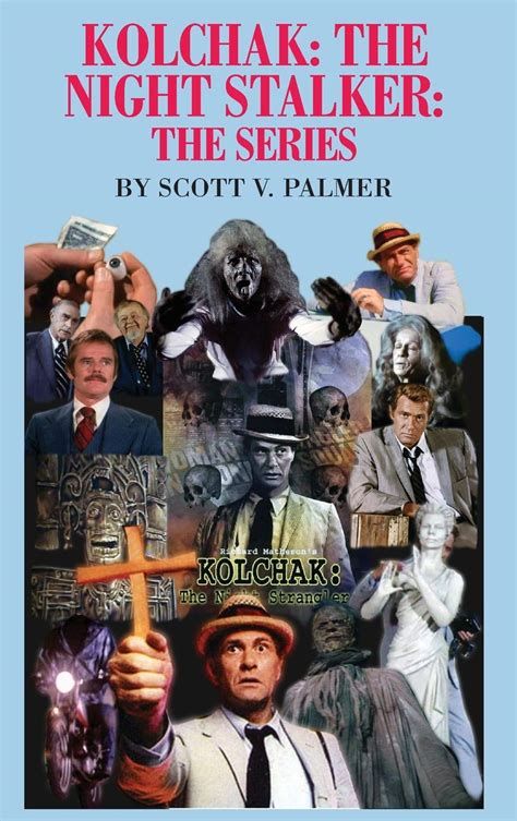 The video box from an old TV show called Kolchak Night Stalker. It shows the main character holding a cross with other characters from the show standing behind him.
