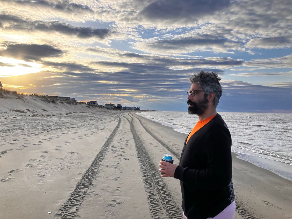 Will looking masculine and rugged with a cigar at Broadkill