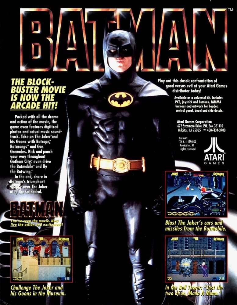 Advertisement for Batman video game from Atari #videogames #batman #videogamesky 