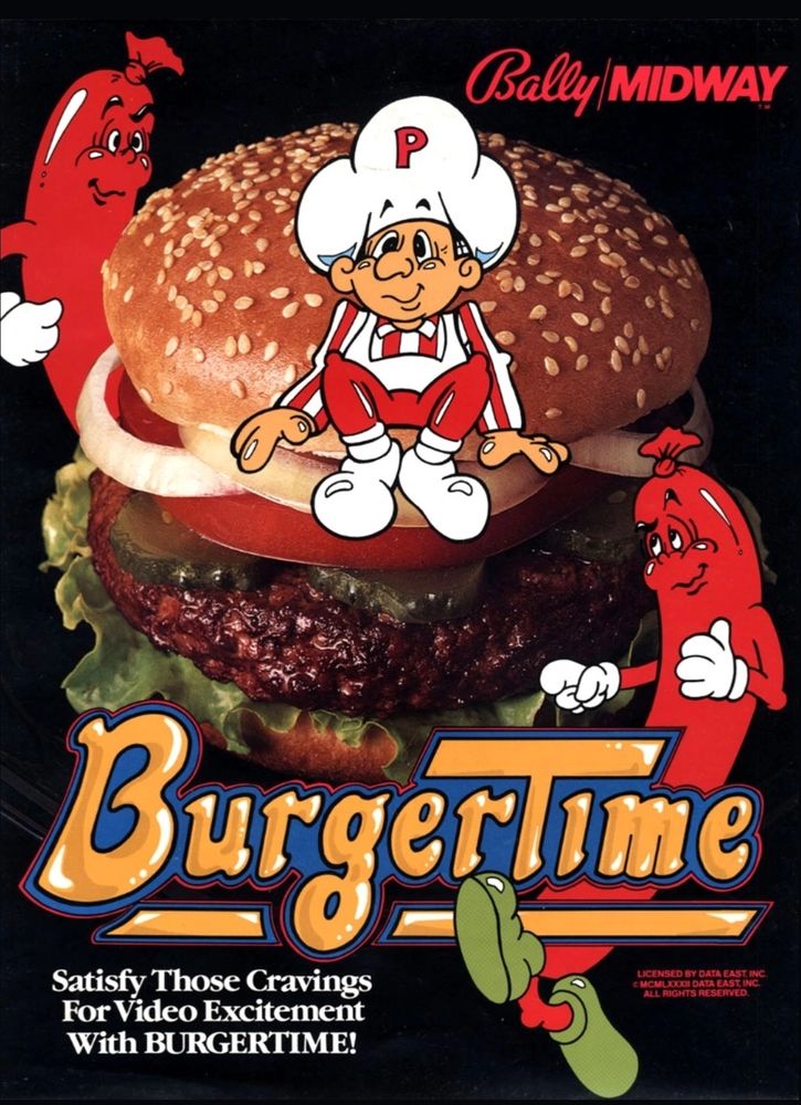 Poster for BurgerTime video game
#burgertime #videogames #gamesky 