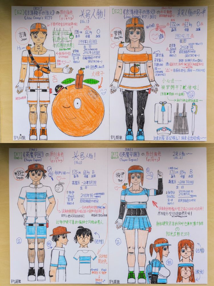 -📑：
#オリキャラ / #OC / #原创角色 / #原創角色
#超次元ゲイムネプテューヌ / #Neptunia /超次元游戏：战机少女/超次元游戏海王星
-角色
吉涛🍊（Jitao）
罗姆💙（Rom/ロム）
——————————————
-📑：
#オリキャラ / #OC / #原创角色 / #原創角色
#英魔帝国 /Yingmo Empire
-角色：
神宫仕🔎（Gongshi）
特伊💪（Teyi）