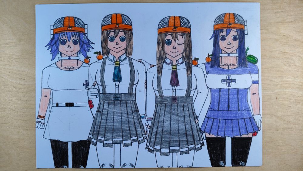 （2/3） #ネプテューヌ

👤
-涅普迪努💜（Neptune/ネプテューヌ）
-尼普基雅⚙️（Nepgear/ネプギア）
-罗姆💙（Rom/ロム）
-兰姆💙（Ram/ラム）