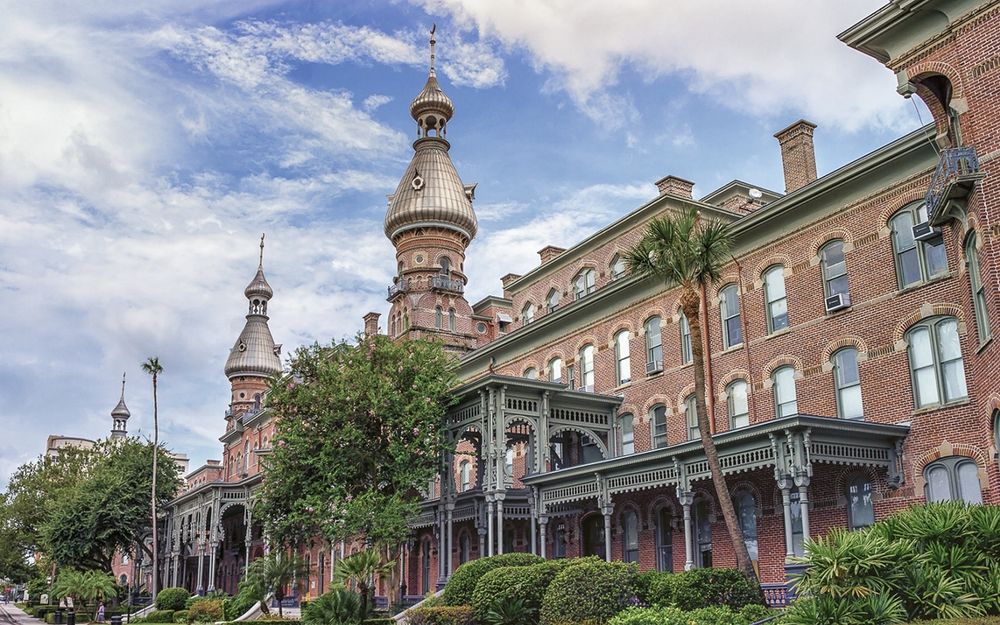 The Plant Hall/Henry B Plant Museum on the University of Tampa campus. An example of moorish revival architecture constructed from 1888-1891.