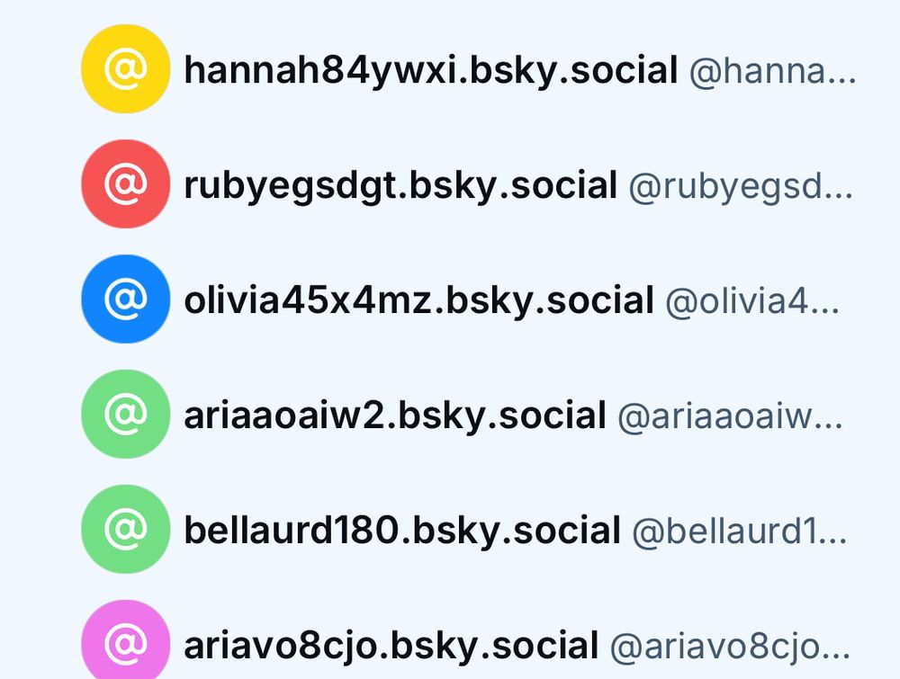 list of bot accounts on bluesky