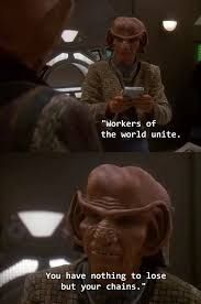 Rom from DS9 saying 