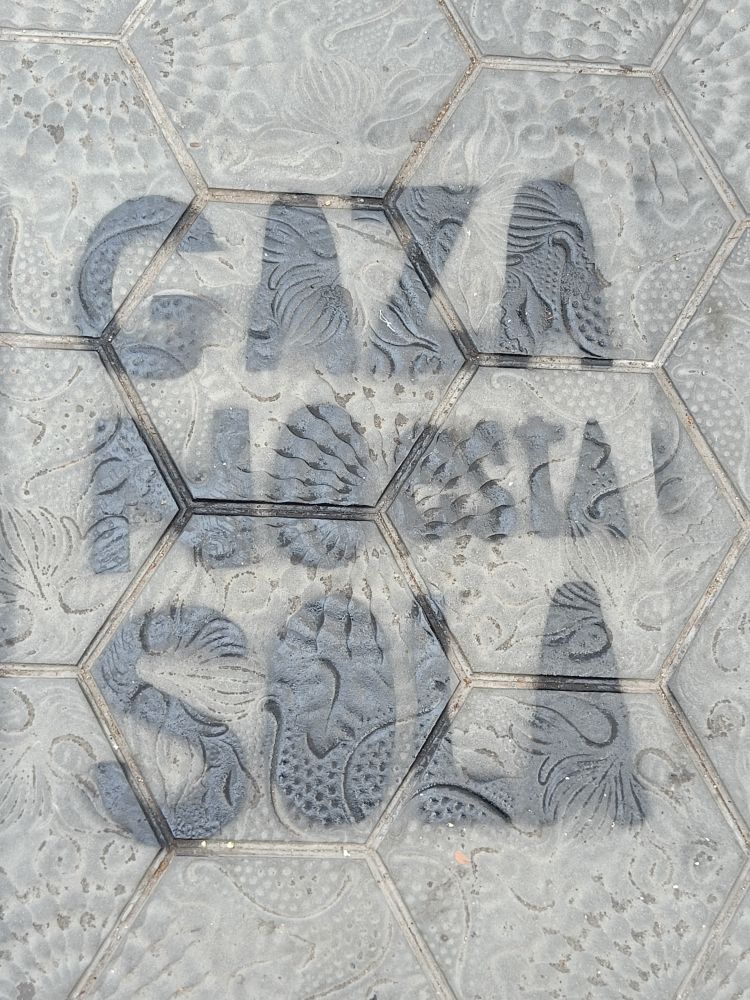 Manifestació contra el genocidi a Gaza. Barcelona, 4 d'octubre de 2025.