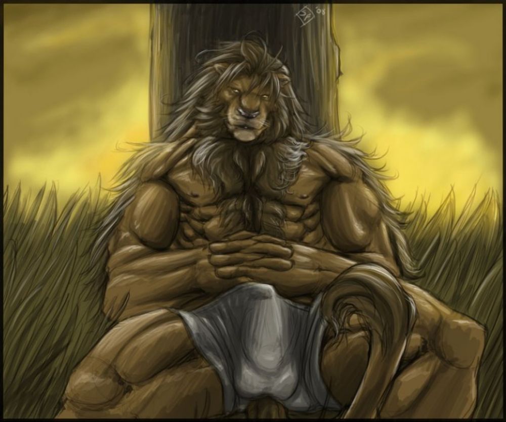 #RBHentai Assorted lions I did via commission many ...many years ago lol