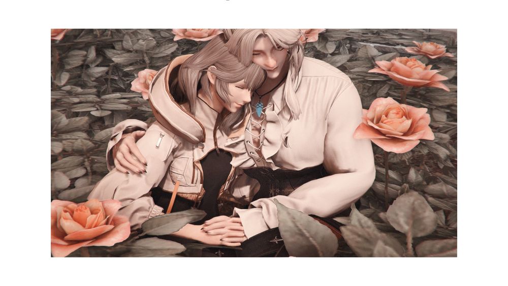 whatever thought was clearly shared between them; sphene smiles wider and ducks to butt her head affectionately to yuun's cheek. yuun pulls her in with one arm around her shoulders and rests her cheek against sphene's hair.