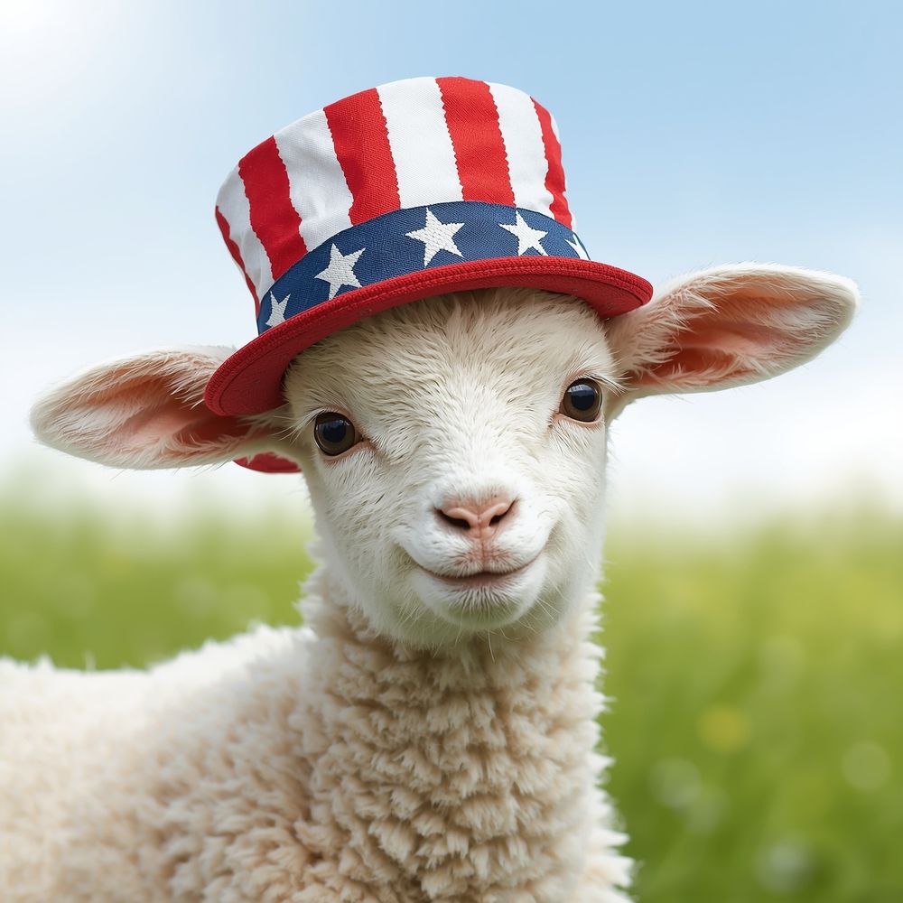 New GOP Mascot a Sheep with a flag hate