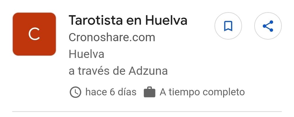 Oferta de trabajo de tarotista en Huelva.