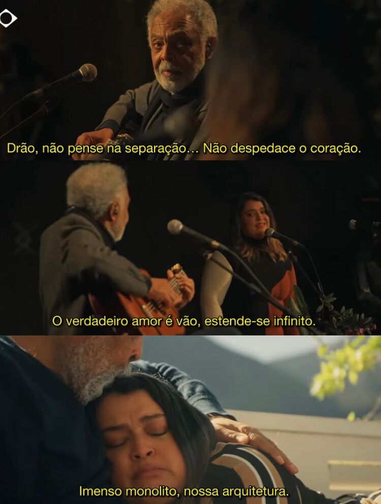Trecho da apresentação de Gil e Preta Gil, da música Drão. 