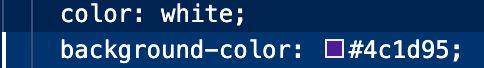VS Code being "helpful" by displaying a patch of color in-line when I didn't as it to.