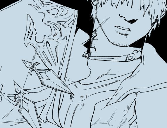 the same image from the post this is in response to but with the obscuring panel removed, thus showing the exarch tugging thancred's choker with his teeth