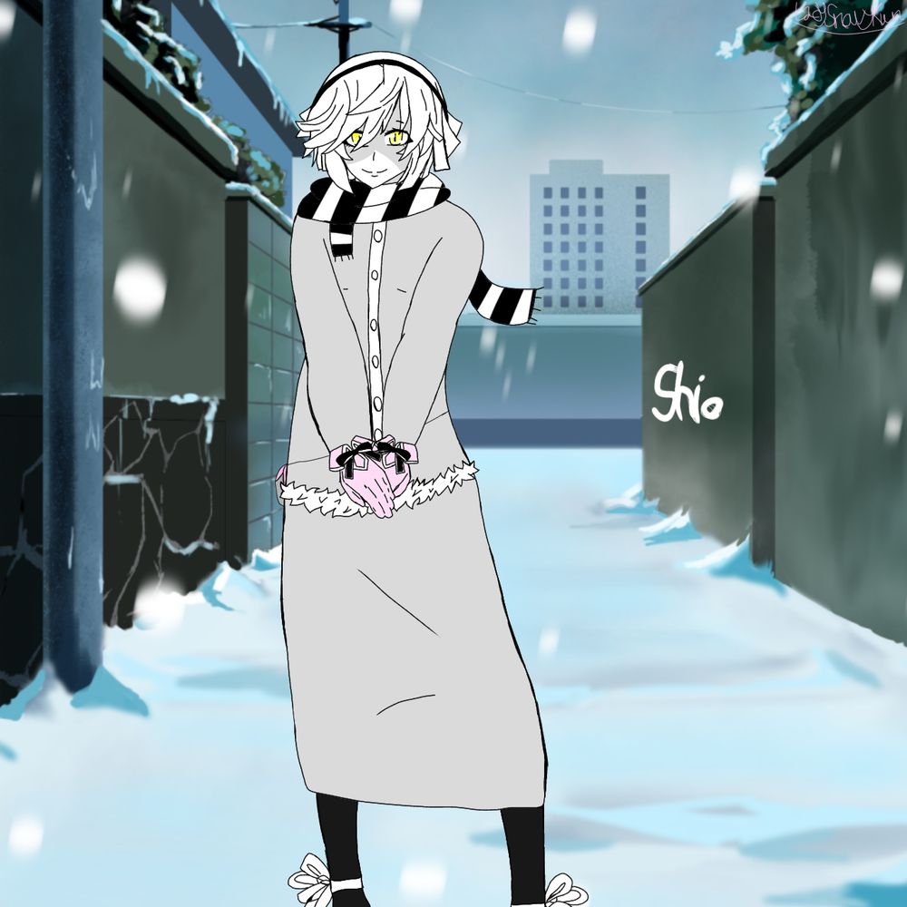 I made Shio in winter outfit