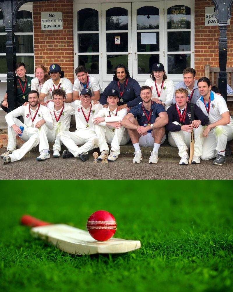Lincoln cricket team posing together outside a pavilion after a match, all wearing white uniforms with medals around their necks. Some players are seated on the ground while others kneel or stand behind them. A trophy is placed in front, and a sign reading 'No spikes in pavilion' is visible on the wall behind them. cricket team posing together outside a pavilion after a match, all wearing white uniforms with medals around their necks. Some players are seated on the ground while others kneel or stand behind them. A trophy is placed in front, and a sign reading 'No spikes in pavilion' is visible on the wall behind them.cricket team posing together outside a pavilion after a match, all wearing white uniforms with medals around their necks. Some players are seated on the ground while others kneel or stand behind them. A trophy is placed in front, and a sign reading 'No spikes in pavilion' is visible on the wall behind them.