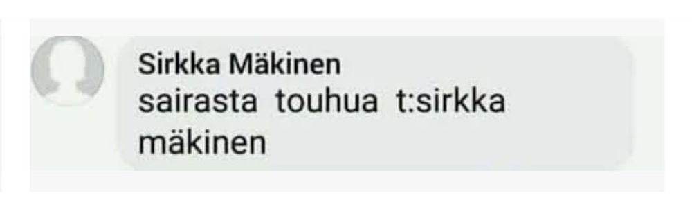 sairasta touhua t:sirkka mäkinen