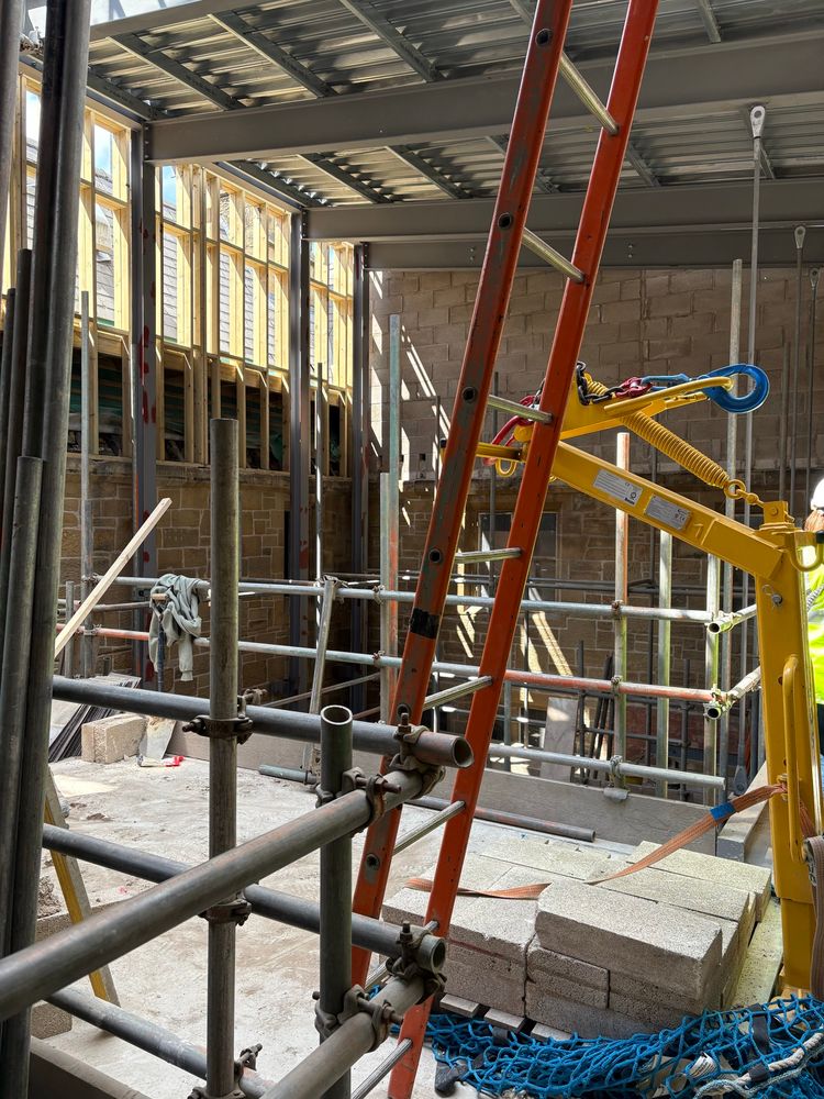 A lot of scaffolding in the new museum