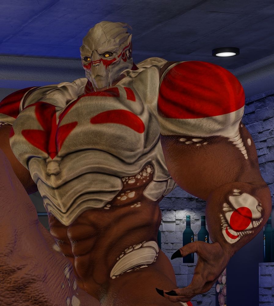 Raksus with hyper muscles! (and NSFW) 