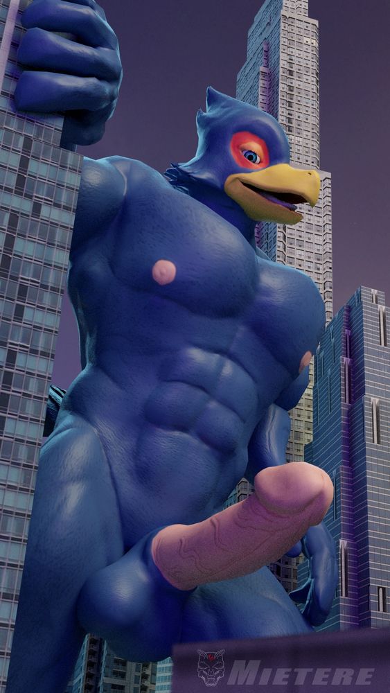 Macro muscle Falco in city