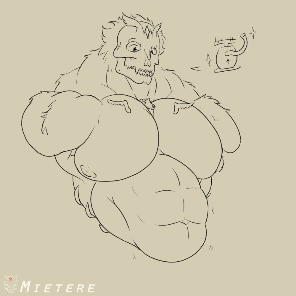 Growth starts, belly and pecs bwomp