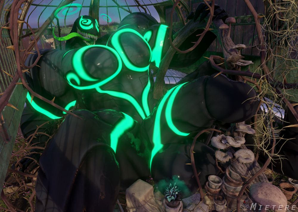 macro growing symbiote in greenhouse