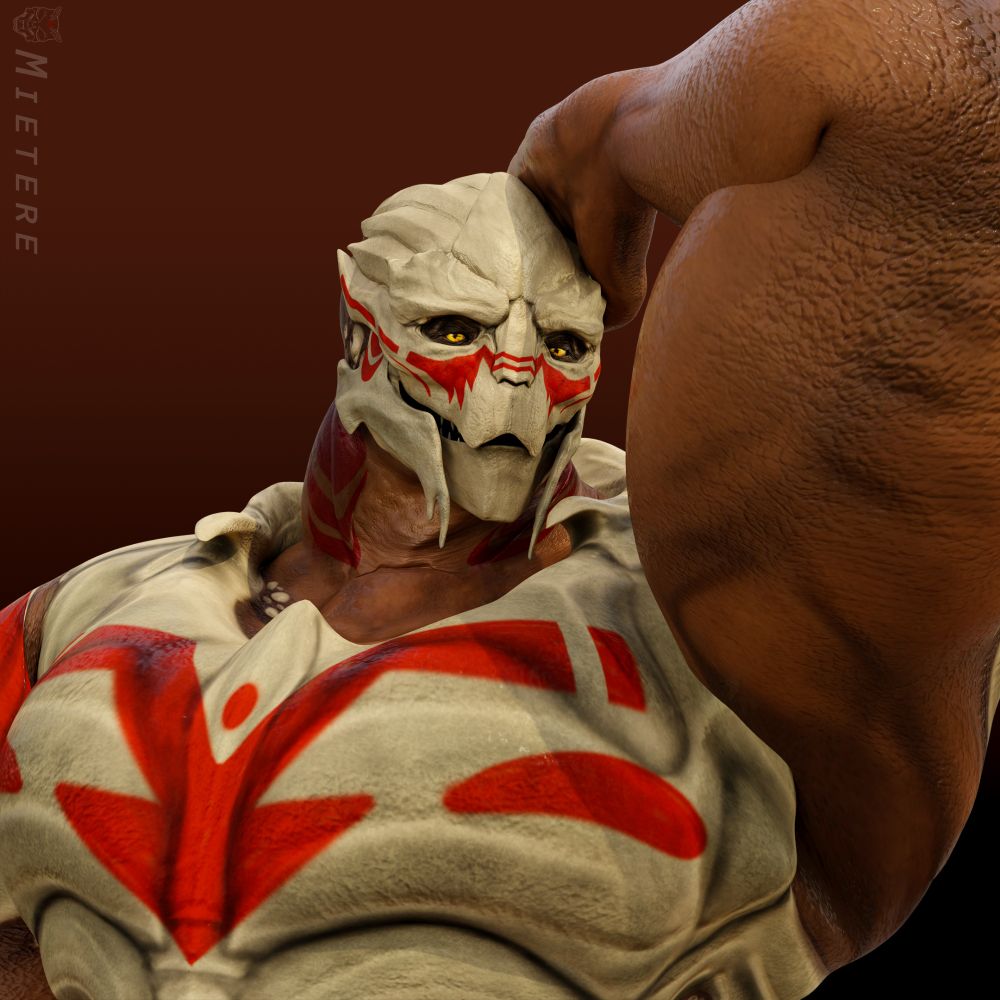 Raksus with larger muscle scales