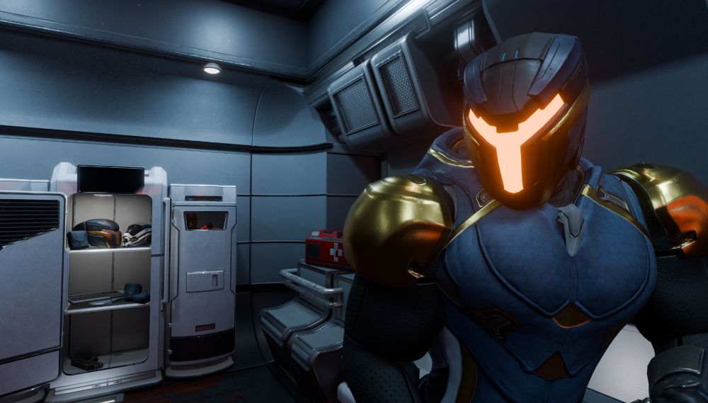 Turian armor in airlock