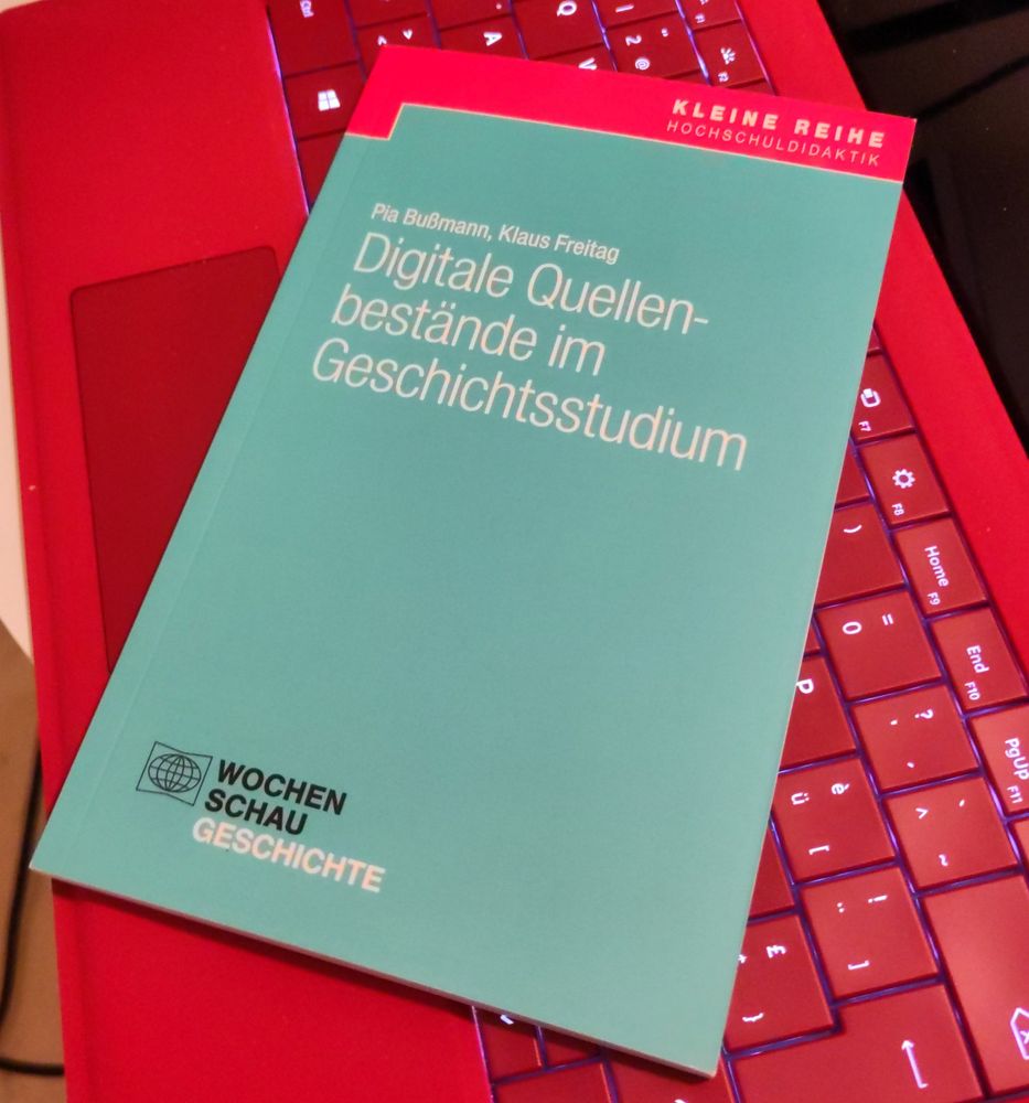 Digitale Quellenbestände im Geschichtsstudium. Neuer Band aus der "Kleine Reihe Hochschuldidaktik Geschichte" im Wochenschau Verlag