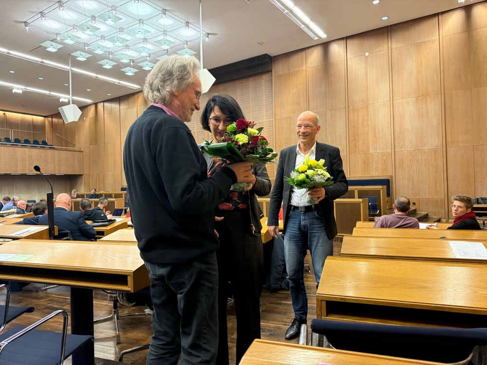 vorn Manfred, Frau Palmowsky, Bastian Bergerhoff