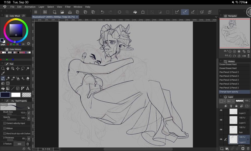 Keeva holds an angry looking Mokki in their arms