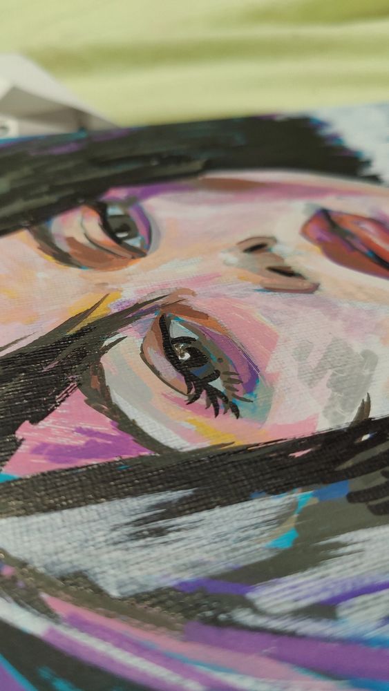 Retrato en acrílico 