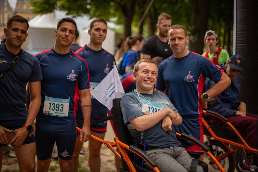 Sapeurs pompiers et joëlette Festi'run 2025 