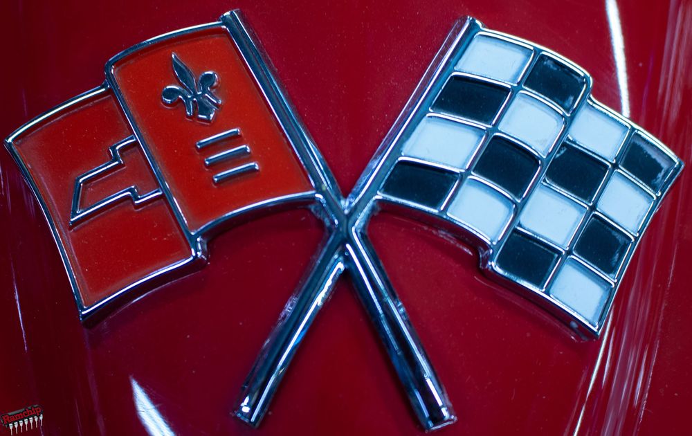 Chevy Corvette Racing Flags Logo