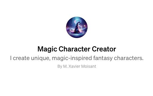 ChatGPT Magic Character Creator