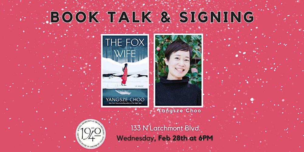 Book Talk! Yangsze Choo's THE FOX WIFE