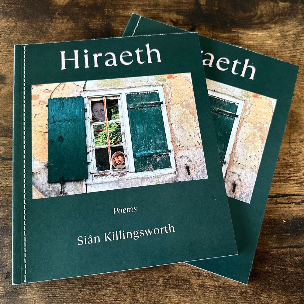 Photo of 2 copies of a poetry book: Hiraeth by Siân Killingsworth