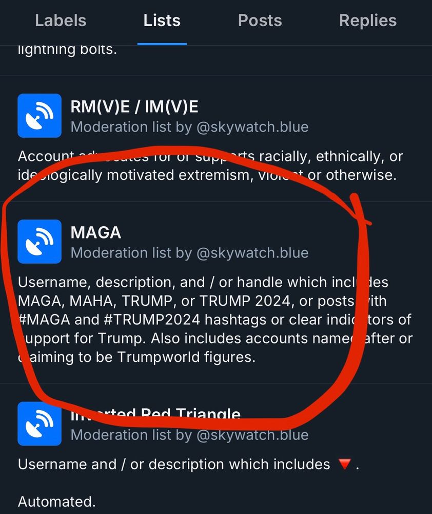 The maga list
