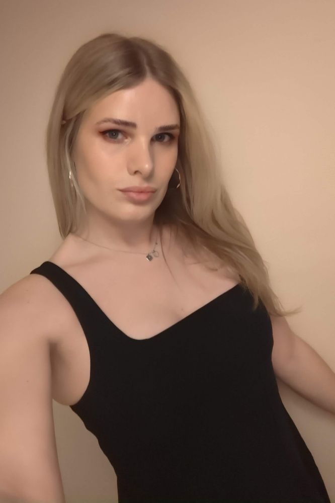 Selfie of me in a black dress