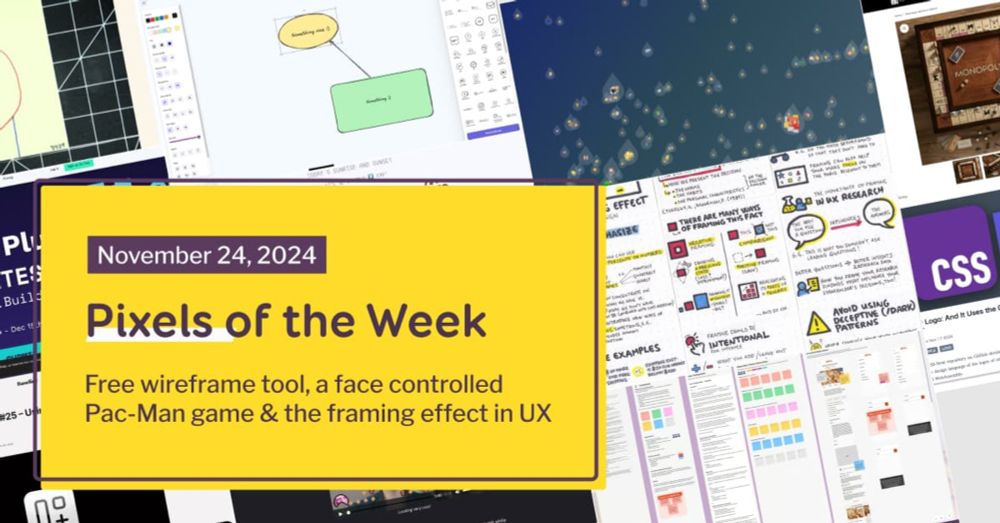 Pixels of the Week – November 24, 2024 by Stéphanie Walter - UX Researcher & Designer.