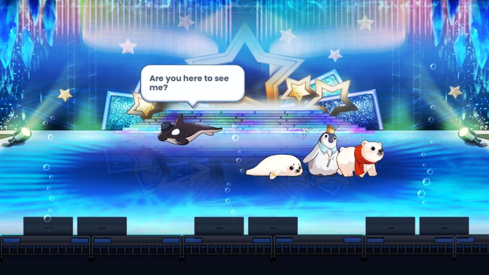 Foto de un juego de animales marinos